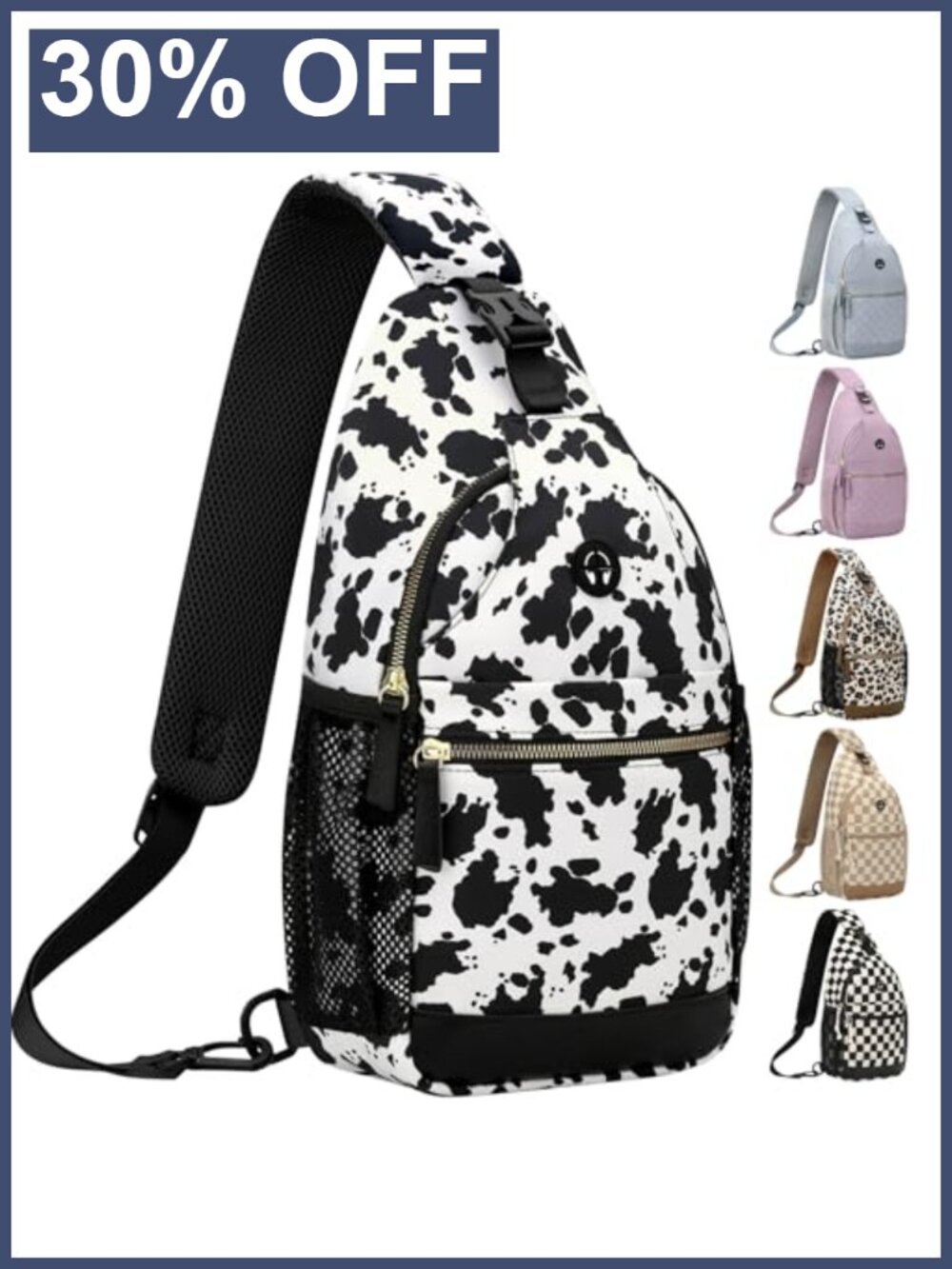 Vankor Crossbody Sling Bag Hands-Free Adjustable Strap Hiking Travel
